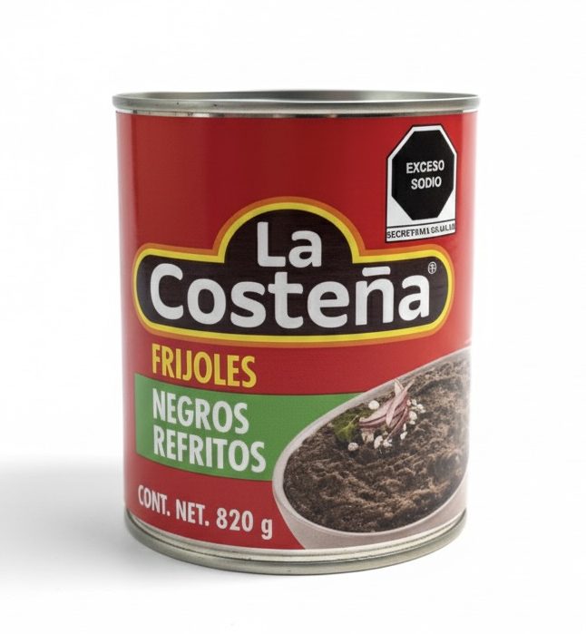 La Costena refriednblack beans 820g