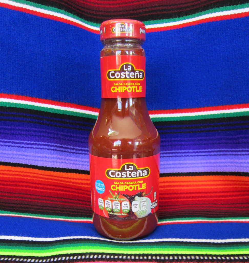 Salsa chipotle mild 460grs bottle azteca mexican food products